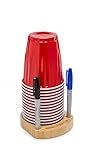 Party Cup Holder for 3-4" Cups - Hosting Essential to Prevent Mix-Ups & Reduce Waste - Sturdy Drink Organizer with Rubber Feet for Birthdays, BBQs, & Holiday Gatherings (Cups & Markers Not Included)
