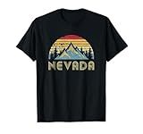 Nevada Tee - Retro Vintage Mountains Nature Hiking T Shirt T-Shirt