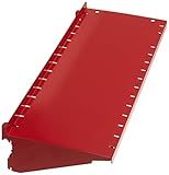 Wall Control Shelf 6in Deep Pegboard Shelf Assembly Pegboard and Slotted Tool Board - Red