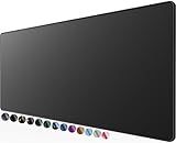 KTRIO Large Gaming Mouse Pad with Superior Micro-Weave Cloth, Extended Desk Mousepad with Stitched Edges, Non-Slip Base, Water Resist Keyboard Pad for Gamer, Office & Home, 31.5 x 11.8 in, Black