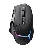 Logitech G502 X Plus Wireless Gaming Mouse: Optical Switches, LIGHTSYNC RGB, 13 Buttons, Infinite Scroll Toggle, Up to 130hr Battery, USB-C, PowerPlay Wireless Charging, PC/MacOS - Black