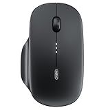 INPHIC M1 II Wireless Mouse Bluetooth, 80g Tri-Mode (Bluetooth 5.0/4.0+USB) Computer Mouse, Visible Battery Leval, Type-C Charging, for Windows/PC/Mac/Tablet/Laptop - Black
