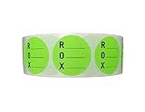 QSRProducts ROX (Received, Opened and Expires) Label - 1.5 inch - 1000 Date Labels for Inventory Management - Food, Warehouse, Lab and Pharmacy - High Alert Medication Stickers and Due Date Stickers