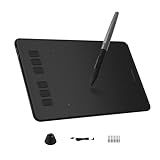 HUION Inspiroy H640P Drawing Tablet, 6x4 inch Digital Art with Battery-Free Stylus, 8192 Pen Pressure, 6 Hot Keys, Graphics Tablet for Drawing, Writing, Design, Teaching, Work with Mac, PC & Mobile