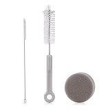 3PCS Cat Water Fountain Brushes & Sponge, Pet Drinking Dispenser Cleaning Kit for Pet Dog Cat Water Fountain Feeder Cup Bowl