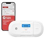 X-Sense Smart Carbon Monoxide Detector, Wi-Fi CO Detector, Real-Time Push Notifications via X-Sense Home Security App, Replaceable Battery,XC04-WX