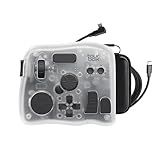 TOUR BOX Elite Plus All-in-Creative Controller, Bluetooth Keyboard for Photo & Video Editing, Color Grading, Illustration, Works with Procreate, Adobe & Davinci, Cable Bag Included (Ice Translucent)