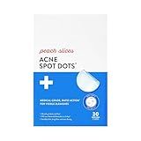 Peach Slices - Acne Spot Dots (30 ct) - Hydrocolloid Pimple Patches for Face - Absorb Gunk, Protect Picking & Support Healing - 3 Sizes (7, 10, & 12mm) - Vegan, Cruelty Free, Korean Skin Care & Beauty