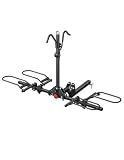 Young Bike Rack Hitch for Car - 200LB 2-Bike Rack Hitch Mount Platform Style Hitch Bike Rack，Smart Tilting & Easy Fold for Car SUV with 2 Inch Receiver，Bike Carrier Fits Up to 5-inch Fat Tire