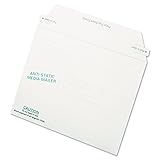 Quality Park Anti-Static Media Mailer with Pre-Printed Labeling, Self Seal Closure for Quick and Easy Seal, Recycled White Fiberboard, 6 x 8-5/8, 25/Box (64126)