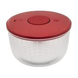 KitchenAid Universal Salad Spinner with Removable Bowl, Colander and One Handed Pump Mechanism, Large Bowl Nests and Features Non Slip Base, 7.43 Quart, Empire Red