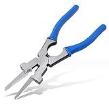8" MIG Welding Pliers, High Carbon Steel Multi-Functional Welding Pliers, Anti-Rust Mig Welder Plier Clip Tool, Professional Welding Soldering Tool for Wire Cutting, Spatter Scraping