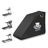 ClawsCover Unfolding Treadmill Cover Waterproof Dustproof Running Machine Cover Exercise Workout Equipment Protective with Night Relfective Handle,Elastic Hem,for Home Gym Indoor Outdoor Use,Black