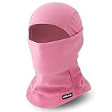 Oliumt Balaclava Ski Mask, Warm, Breathable & Lightweight, Full Coverage Fleece Winter Face Mask for Men & Women (Rose Pink)