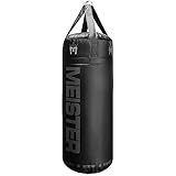 Meister 90lb Filled X-Wide Boxing Heavy Bag w/Double-End Attachment - Black