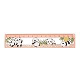 Rose Gold Metal Ruler Hollow Brass Rulers 6 Inch Panda Metal Bookmarks Straight Edge Rulers Office Products for Students Bullet Journal Ruler Art Drafting Tools and Drafting Kits