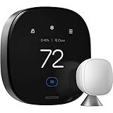 ecobee Smart Thermostat Premium with Smart Sensor and Air Quality Monitor - Programmable Wifi Thermostat - Works with Siri, Alexa, Google Assistant