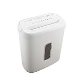 Amazon Basics Cross Cut Paper and Credit Card Shredder for Security - 8-Sheet, Heavy Duty, White