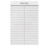 Date Due Slips - 2 Columns - 5"H x 3W" - Peel and Stick Strip - 500pk