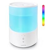 Clarston Humidifiers for Bedroom, 2.5L Cool Mist Humidifier with Essential Oils Diffuser and Nightlight, Top Fill Humidifiers for Home Large Room, Timer, Auto Shut-off, 25H Runtime