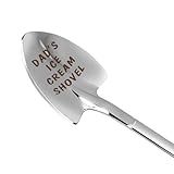 Gifts For Dad Men from Daughter Stocking Stuffers for men dad Ice Cream Spoon Scoop for Ice Cream Lovers, Christmas Gifts Funny Engraved Stainless Steel Shovel