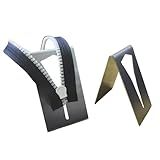 Mizeer Zipper Jig Tool, Stainess Steel Zipper Installing Tool, Easy to Add Zipper Pull onto Zipper Tape