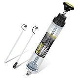 GOOACC Oil Extractor Pump, 500CC Fluid Extractor Automotive Manual Fuel Suction & Filler Pump with Extension Hose Syringe Vacuum Pump, Brake Fluid Extractor for Oil Change Extraction Transfer (500ml)