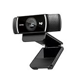 Logitech C922x HD Pro PC Webcam, Full HD 1080p/30fps or 720p/60fps Video, HD Light Correction, Works with Microsoft Teams, Google Meet, Zoom, Nintendo Switch 2’s new GameChat mode, Mac/Tablet- Black