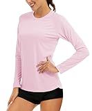 MAGCOMSEN Sun Protection Shirts for Women Long Sleeve UV Lightweight Moisture Wicking Summer T Shirt for Running Workout