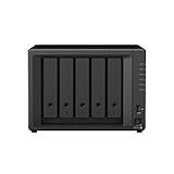Synology DiskStation DS1522+ NAS Server Bundle with Ryzen 2.6 GHz CPU, 32GB Memory, 50TB HDD Storage, 1TB M.2 NVMe SSD, 4 x 1GbE LAN Ports, DSM Operating System