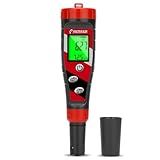 UIUZMAR Digital pH Meter pH TDS EC Meter for Hydroponic Solution pH and EC Meter with LCD Display TDS Water Tester pH PPM Meter for DWC Setup Aeroponic