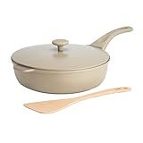Goodful All-in-One Pan, Multilayer Nonstick, High-Performance Cast Construction, Multipurpose Design Replaces Multiple Pots and Pans, Dishwasher Safe Cookware, 11-Inch, 4.4-Quart Capacity, Linen