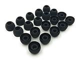 Earbudz 10 Pairs Medium Earbud Tips Silicone Replacement Ear Bud Tips – Black