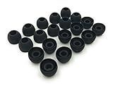 Earbudz 10 Pairs Medium Earbud Tips Silicone Replacement Ear Bud Tips – Black