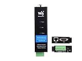 waveshare RS232/485/422 to RJ45 Ethernet Converter Industrial Isolated RS232/485/422 Serial Server, TCP/IP to Serial Modbus Gateway MQTT Gateway Multi Functions, Rail-Mount Support
