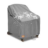 UNARK Outdoor Adirondack Chair Covers 30W x 34D x 36H Inches, Patio Furniture Covers Waterproof Heavy Duty Outdoor Swivel Chair Cover,Gery