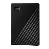 WD 1TB My Passport, Portable External Hard Drive, Black, backup software with defense against ransomware, and password protection, USB 3.1/USB 3.0 compatible - WDBYVG0010BBK-WESN