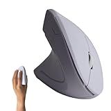 Urby Left Handed Mouse, Vertical Left Handed Ergonomic Wireless Mouse, Ideal for Lefty Users, Gaming & Office Use, Compatible with Windows/macOS/iPadOS. White