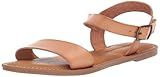 Amazon Essentials Women's Two Strap Buckle Sandal, Natural, 10