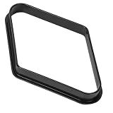 GSE Games & Sports Expert Black Plastic Billiard 8-Ball Triangle Racks or 9-Ball Diamond Pool Ball Racks Fit Standard 2-1/4" Billiard Pool Balls (9 Ball Diamond)
