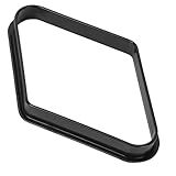 GSE Games & Sports Expert Black Plastic Billiard 8-Ball Triangle Racks or 9-Ball Diamond Pool Ball Racks Fit Standard 2-1/4" Billiard Pool Balls (9 Ball Diamond)