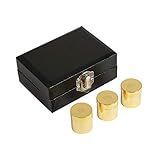 Holy Oil Stock Set Of 3 In Case, Polished Brass