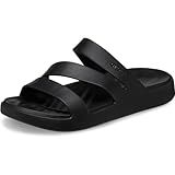 Crocs Women's Getaway Strappy Sandals, Black, 6