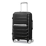 Samsonite Freeform Hardside Carry-On Luggage with Spinner Wheels - Hardshell Suitcase - TSA, Airline-Approved - Expandable Hard Shell, Smooth Rolling Wheels for Lightweight Travel – Black