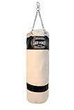 Last Punch Heavy Duty Black Punching Bag with Chains