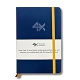 4X Trading Journal for Day Traders | Trade Log Book for Stocks, Forex, Options, Crypto | 12 Week Plan with 80 Trades | Trading Accessories | Neuroscience Based with Guided Trading Plan | Traders Gift