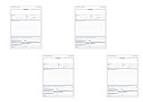 Adams Contractor's Proposal Forms, 8.5 x 11.44 Inch, 3-Part, Carbonless, 50-Pack, White, Canary and Pink (NC3819), 4 Sets