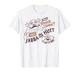 Star Wars Jabba The Hutt Need A Quick Loan T-Shirt, Men, White, Small