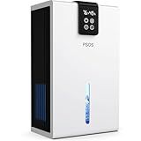 Dehumidifier, Dehumidifiers for Home, 98 OZ Water Tank, (1000 sq.ft) Quiet Dehumidifier for Basement Bedroom Bathroom with Humidity Display, Auto Shut Off, Relaxing 7 Color Ambient Light(White)