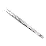 Scientific Labwares High Precision Stainless Steel Lab Tweezers/Forceps with Straight Slender Fine Point